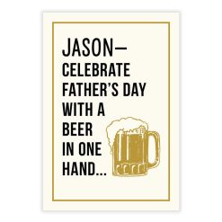 Alternative view of Hallmark - Beer in One Hand Funny Fatherés Day eCard