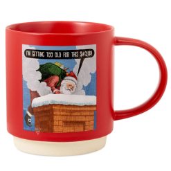 Hallmark - Shoebox Too Old for This Santa Funny Mug, 20 oz.