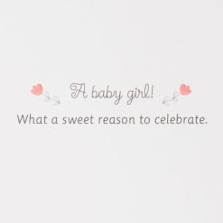 Alternative view of Hallmark - Sweet Reason to Celebrate New Baby Girl Card