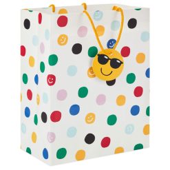 Hallmark - 9.6" Happy Polka Dots Medium Gift Bag