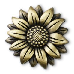 Hallmark - Bloom and Grow Flower Antiqued Metal Pocket Token