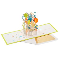 Alternative view of Hallmark - Big-Time Celebration Balloons 3D Pop-Up Card