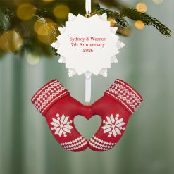 Alternative view of Hallmark - Merry Mittens Personalized Ornament, Custom Text