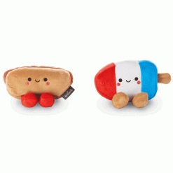 Alternative view of Hallmark - Better Together Hot Dog and Freeze Pop Magnetic Plush Pair, 3.5