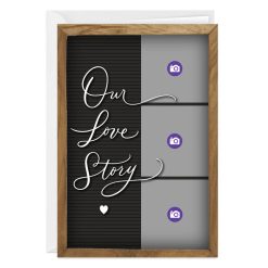Alternative view of Hallmark - Our Love Story Letter Board  Custom Love Card