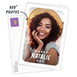 Alternative view of Hallmark - Personalized White Outline Any Occasion Photo Card