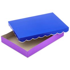 Alternative view of Hallmark - Scalloped Solids 3-Pack Assorted Small Gift Box Bundle