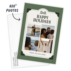 Alternative view of Hallmark - Striped Scrapbook Flat Holiday Photo Card