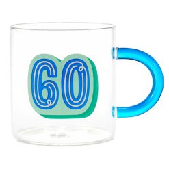 Hallmark - Glass 60th Birthday Mug, 17.5 oz.