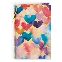 Hallmark - Floating Hearts Blank Love Card