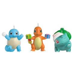 Hallmark - Mini Pokémon Squirtle, Charmander, Bulbasaur Ornaments, Set of 3