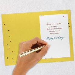 Alternative view of Hallmark - Only One You Ice Cream Scoops Religious Birthday Card