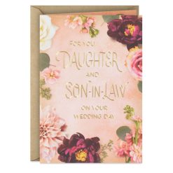 Hallmark - Thrilled to Celebrate You Wedding Card for Daughter and Son-in-Law