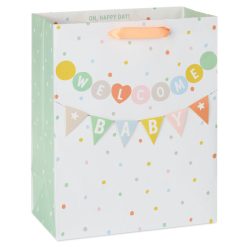 Hallmark - 13" Welcome Baby Banner Large Gift Bag