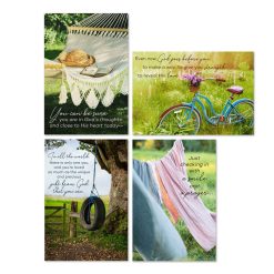 Hallmark - Sunny Scenes Assorted Religious Care and Concern Cards, Box of 12