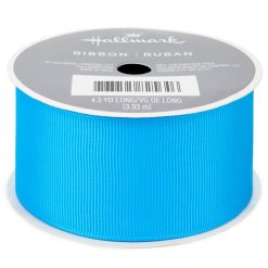 Hallmark - 1.5 Bright Blue Grosgrain Ribbon, 12.9'