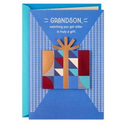 Hallmark - Watching You Grow Is a Gift Birthday Card for Grandson