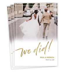 Hallmark - We Did Flat Wedding Announcement