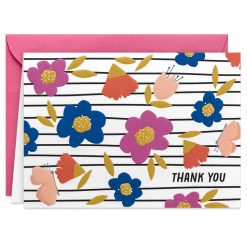 Alternative view of Hallmark - Bright Poppies Blank Thank You Notes, Pack of 10
