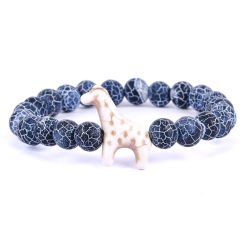 Hallmark - Fahlo Blue River Stone Giraffe Trek Bracelet