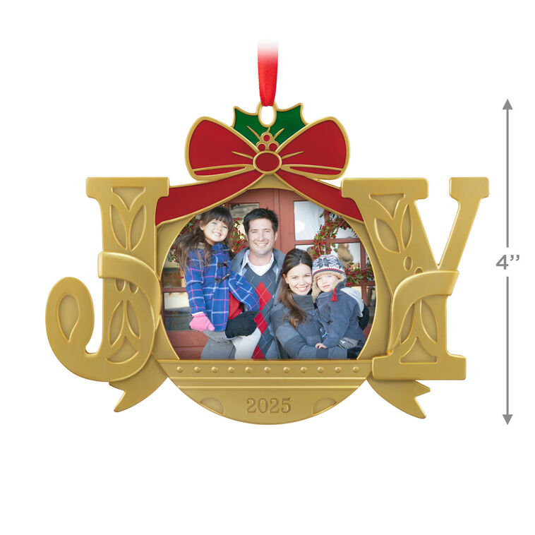 Hallmark - A Joy to Behold 2025 Metal Personalized Ornament, Custom Photo - Image 3