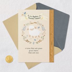 Alternative view of Hallmark - May God Bless You Religious Baptism Card for Godson