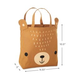 Alternative view of Hallmark - Brown Bear Fabric Gift Bag
