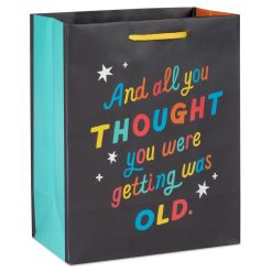 Hallmark - 9.6" Getting Old Medium Birthday Gift Bag