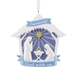 Hallmark - Modern Nativity Religious Hallmark - Ornament