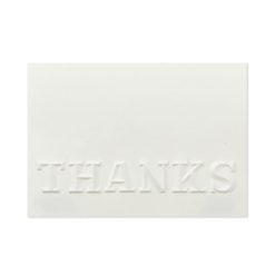 Alternative view of Hallmark - Embossed Cream Blank Thank You Notes, Box of 8