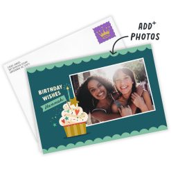 Alternative view of Hallmark - Birthday Wishes Cupcake Custom Birthday Card