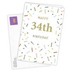 Alternative view of Hallmark - Custom Age With Confetti Custom Birthday Card