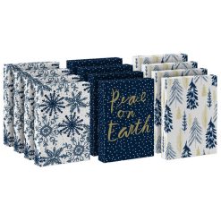 Hallmark - Winter Wonder 12-Pack Assorted Medium Gift Box Bundle