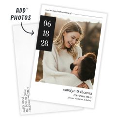 Alternative view of Hallmark - Bold Date Block Flat Wedding Save the Date