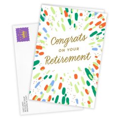 Alternative view of Hallmark - Splatter Art Custom Retirement Card