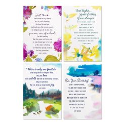 Hallmark - Roy Lessin Watercolors Assorted Religious Birthday Cards, Box of 12