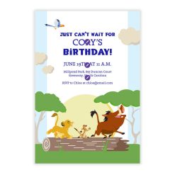 Alternative view of Hallmark - Disney The Lion King Just Canét Wait Birthday Invitation