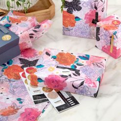 Alternative view of Hallmark - Vibrant Floral Tissue Paper With Gift Tag Stickers, 10 sheets