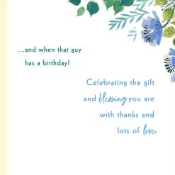 Alternative view of Hallmark - You're a Gift Religious Birthday Card for Son-in-Law