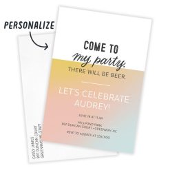 Alternative view of Hallmark - Come to My Party Ombré Invitation