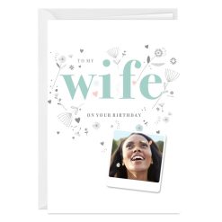 Hallmark - One-of-a-Kind Wife Custom Birthday Card