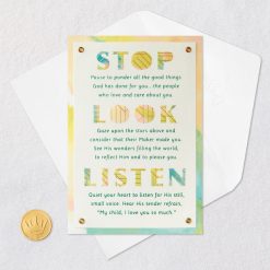 Alternative view of Hallmark - Stop, Look, Listen and Enjoy Religious Birthday Card