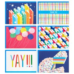 Hallmark - Bright and Cheery Assorted Blank Boxed Notes, Pack of 24