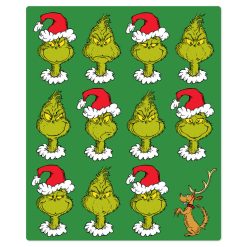 Alternative view of Hallmark - Dr. Seuss Grinch Faces Fleece Blanket, 51x62