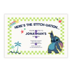 Alternative view of Hallmark - Disney Stitch Stitch-Uation Flat Birthday Invitation