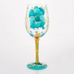 Alternative view of Hallmark - Lolita Happy 65th Birthday Handpainted Wine Glass, 15 oz.