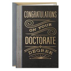 Hallmark - Dedication and Hard Work Graduation Card for Doctorate