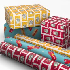 Alternative view of Hallmark - Oscar Mayer and Heinz Condiments 3-Pack Wrapping Paper Mini Roll Bundle, 45 sq. ft. total