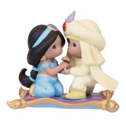 Hallmark - Disney Precious Moments Aladdin and Jasmine Porcelain Ornament