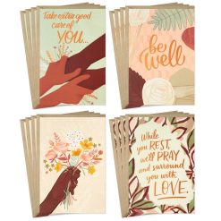 Hallmark - Surrounded With Love Assorted Boxed Get Well Cards, Pack of 16